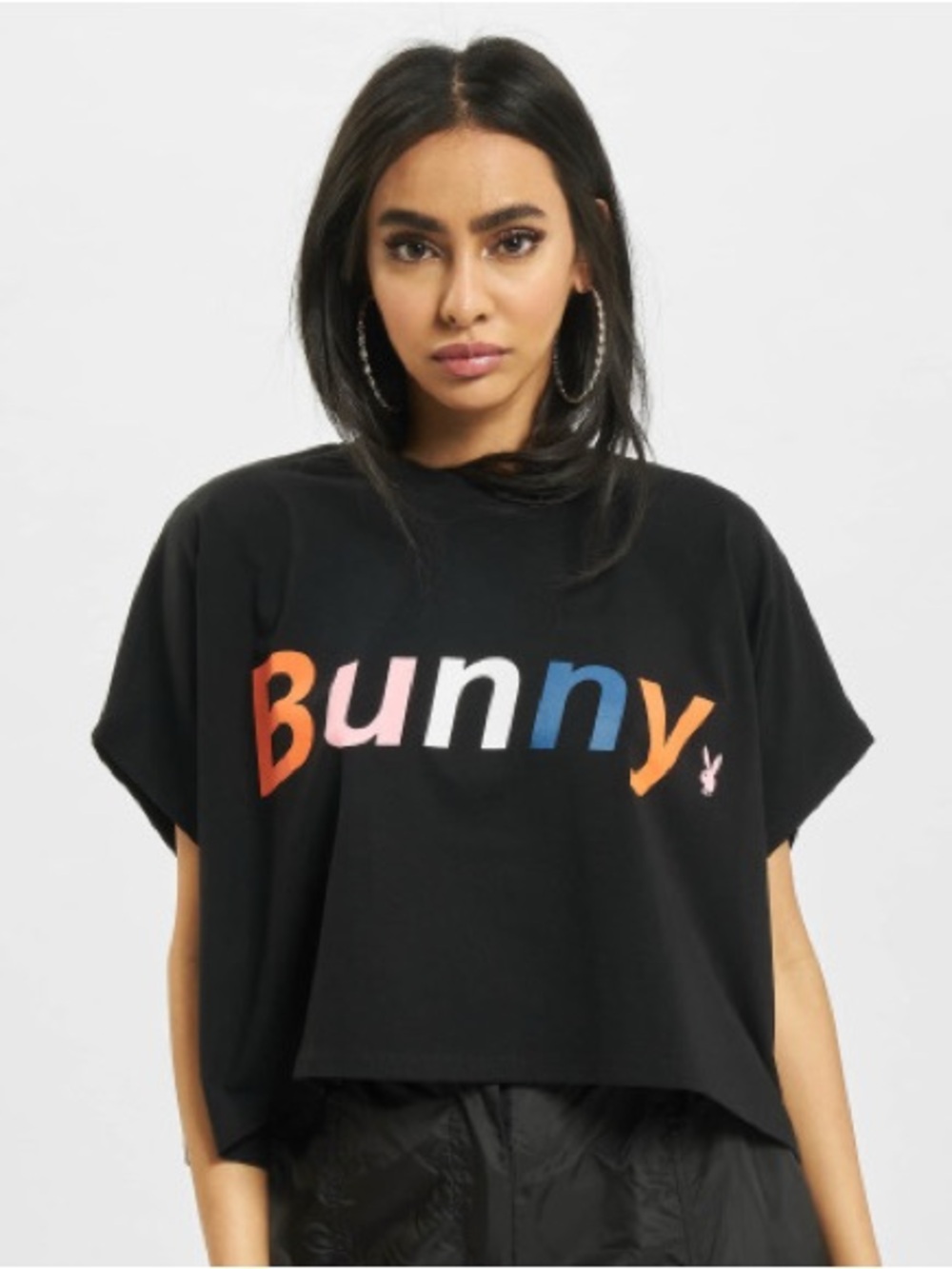 Playboy Bunny Black Graphic T-Shirt Size S